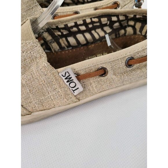 TOMS Girls Brown Slip On Adjustable Shoes Size 1 - Picture 2 of 8